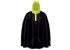 Poncho Nero Giallo Fluo